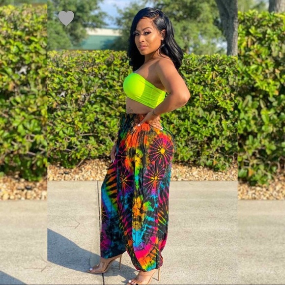 Tye Die Harem Pants -Purple - Picture 7 of 7